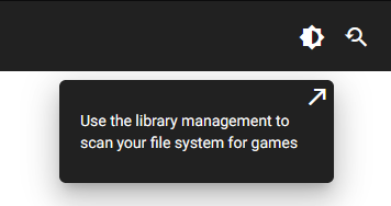 Library scan hint